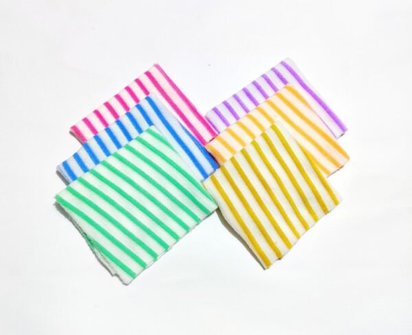 Pack of 6 Newborn Baby Soft Cotton Face Towel Set Mini Towels rumal napkin - Image 2